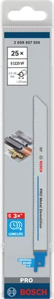 Bosch PRO Metal Demolition S1125VF 1,25 x 19 x 225 mm 25 uds.